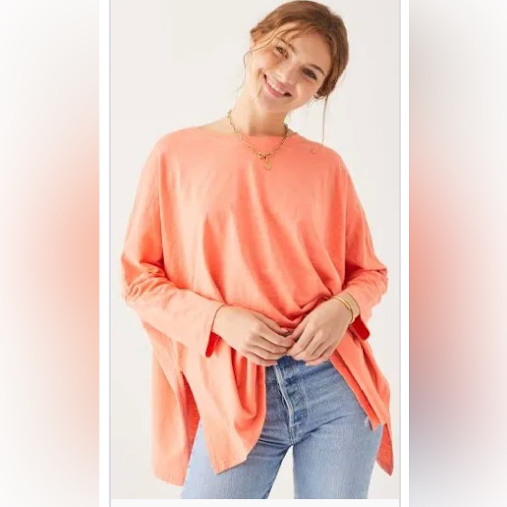 Mersea Catalina slub tee coral rose nwt